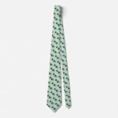 St. Patrick's Day Boston Terrier (schwarz) Dog Fun Krawatte (Vorderseite)