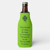 St. Patricks Day Bottle Cooler von Janz Flaschenkühler (Flaschenvorderseite)