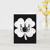 St Patrick's Day Bowling Irish Kleeblatt Bowling L Karte (Gelbe Blume)