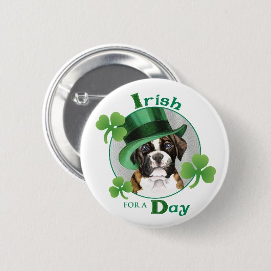 St. Patrick's Day Boxer Button (Vorne & Hinten)