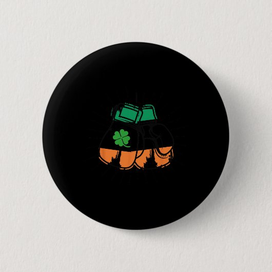 St. Patricks Day Boxer Irische Handschuhe Paddys Button (Vorderseite)