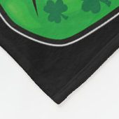 St Patricks Day Boxing Gloves Green Lucky Kleeblat Fleecedecke (Ecke)