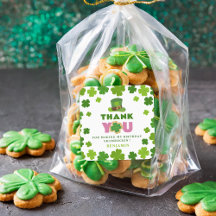 St. Patrick's Day Boy Birthday Clover Vielen Dank