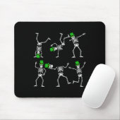 St Patrick's Day Boys Kinder tanzen Skeleton Hat L Mousepad (Mit Mouse)