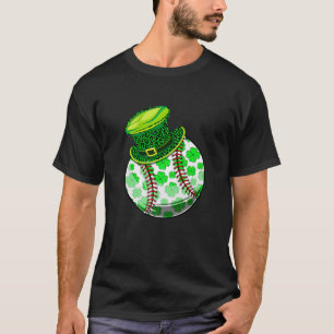 St Patricks Day Boys Men Baseball Niedlich Leprech T-Shirt