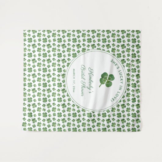 St Patrick's Day Brautparty Foto Hintergrund Wandteppich (Vorderseite (Horizontal))