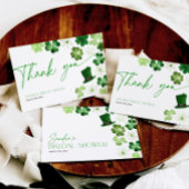 St. Patricks Day Bridal Shower Thank You Dankeskarte