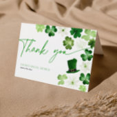 St. Patricks Day Bridal Shower Thank You Dankeskarte