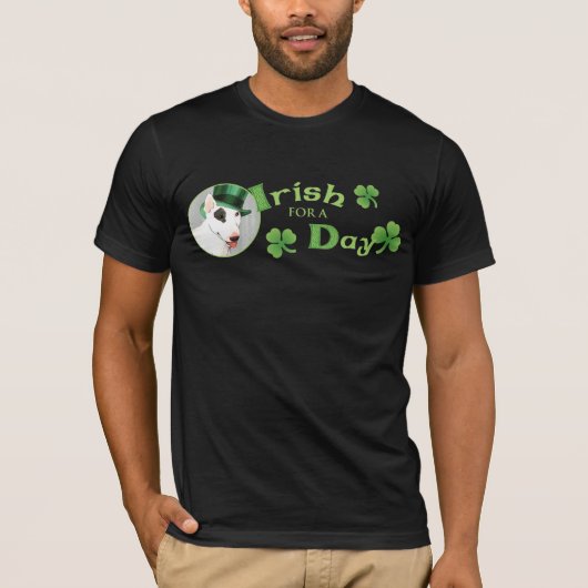 St. Patrick's Day Bull Terrier T-Shirt (Vorderseite)