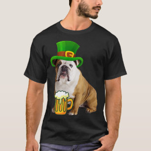 St Patrick's Day Bulldog Funny Irish T-Shirt