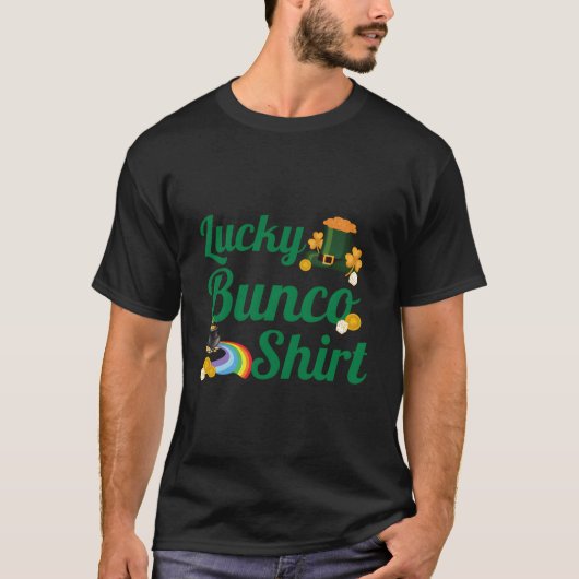 St Patrick'S Day Bunco Lucky Bunco Dice T-Shirt (Vorderseite)