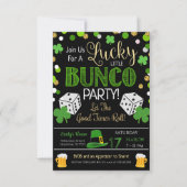 St. Patrick's Day Bunco Party Einladung (Vorderseite)