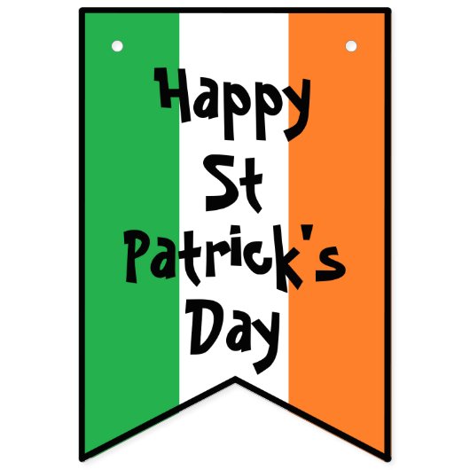 St Patrick's Day Bunding Fahnen von dalDesignNZ Wimpelkette (Erste Fahne)