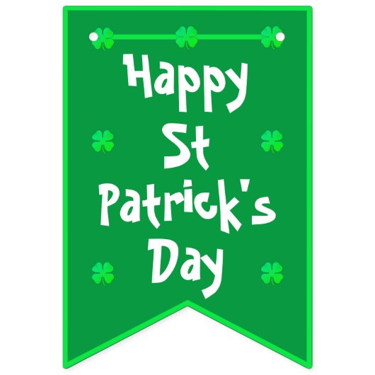 St Patrick's Day bunting Fahnen von dalDesignNZ Wimpelkette (Zweite Fahne)