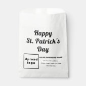 St. Patrick's Day, Business Brand, White Paper Bag Geschenktütchen (Vorderseite)