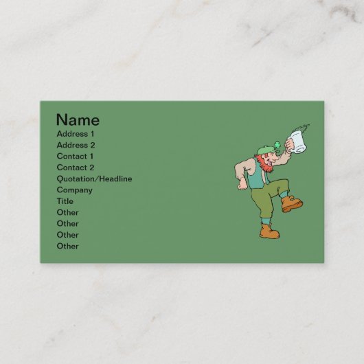 St. Patrick's Day Business Card Visitenkarte (Vorderseite)