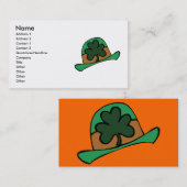 St. Patrick's Day Business Card Visitenkarte (Vorne/Hinten)