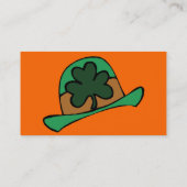 St. Patrick's Day Business Card Visitenkarte (Rückseite)