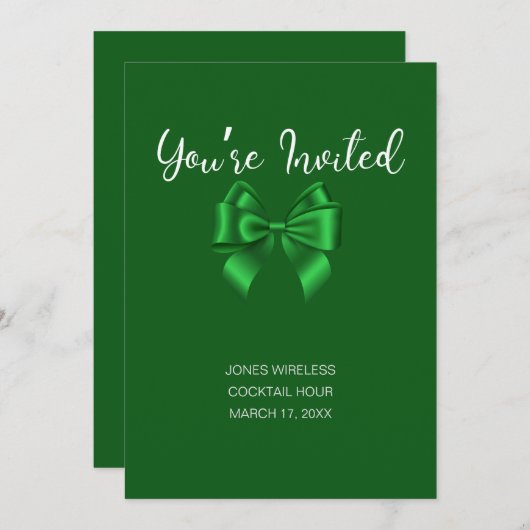 St Patricks Day Business Party Einladung (Vorne/Hinten)