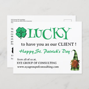 St.Patrick's Day Business Promotions Feiertagspostkarte