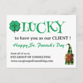 St.Patrick's Day Business Promotions Feiertagspostkarte (Vorderseite)