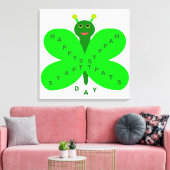 St. Patricks Day Butterfly Canvas Print Leinwanddruck (Insitu (Wohnzimmer))