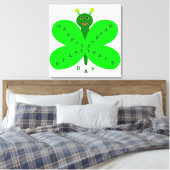 St. Patricks Day Butterfly Canvas Print Leinwanddruck (Insitu (Schlafzimmer))