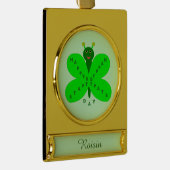 St. Patrick's Day Butterfly Custom Ornament (Rechts)