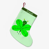 St. Patrick's Day Butterfly Custom Strumpf Kleiner Weihnachtsstrumpf (Vorderansicht (hängend))