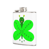 St. Patrick's Day Butterfly Flasche Flachmann (Links)