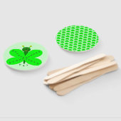 St. Patricks Day Butterfly Hand Fan Fächer (Non-assembled)