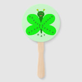 St. Patricks Day Butterfly Hand Fan Fächer (Vorderseite)