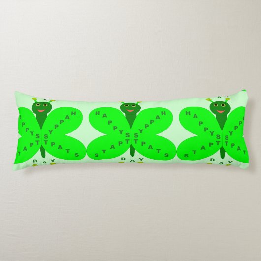 St. Patrick's Day Butterfly Kissen (Vorderseite)