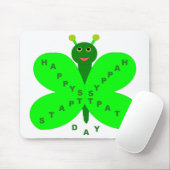 St. Patricks Day Butterfly Mousepad (Mit Mouse)