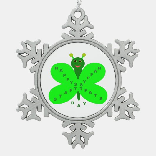 St. Patrick's Day Butterfly Ornament (Vorderseite)