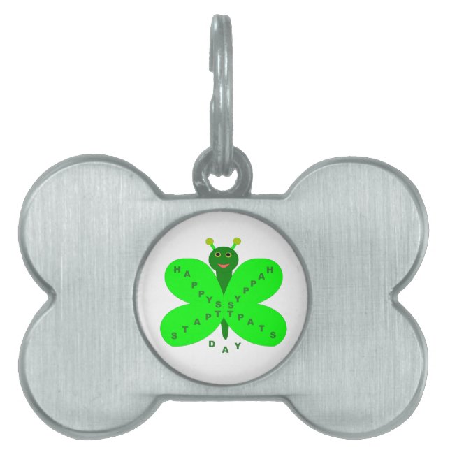 St. Patricks Day Butterfly Päckchen Tiermarke (Vorderseite)