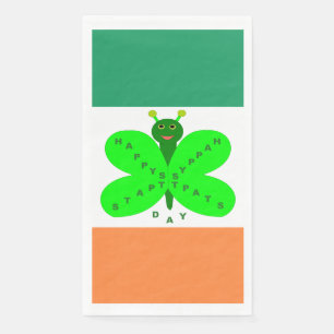 St. Patrick's Day Butterfly Paper Napkins Serviette