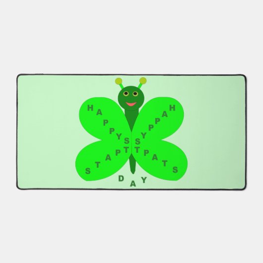 St. Patricks Day Butterfly Schreibtischunterlage (Vorderseite)