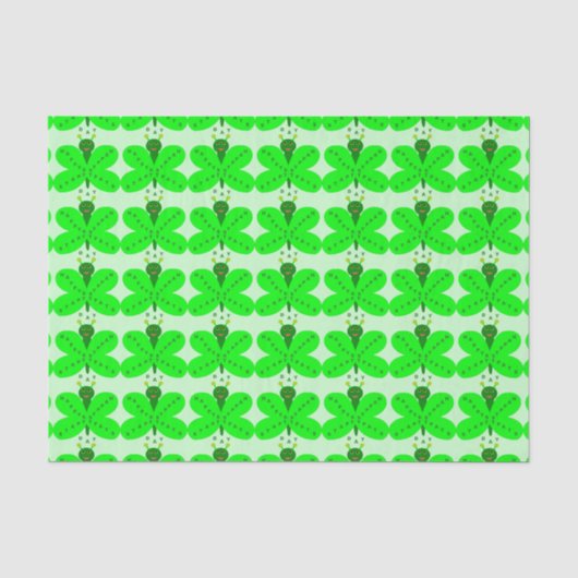 St. Patrick's Day Butterfly Tissue Paper Seidenpapier (Vorderseite)