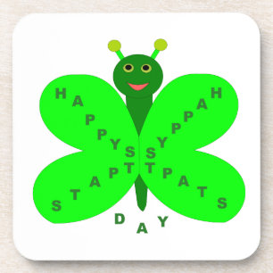 St. Patricks Day Butterfly Untersetzer