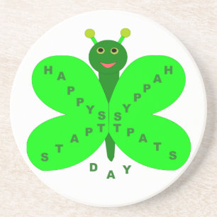 St. Patricks Day Butterfly Untersetzer