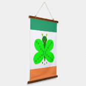 St. Patricks Day Butterfly Wandteppich Mit Holzrahmen (Gewinkelt)