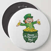 St Patrick's Day Button (Vorne & Hinten)