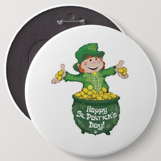 St Patrick's Day Button (Vorne & Hinten)