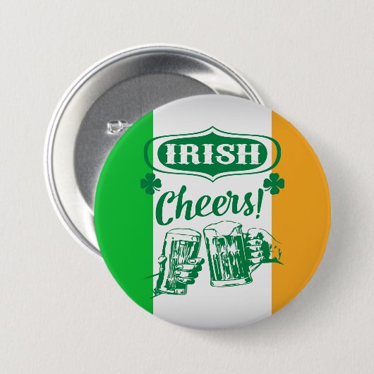 St. Patrick's Day Button (Vorne & Hinten)