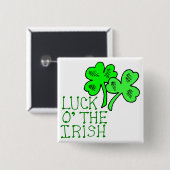 St. Patrick's Day Button (Vorne & Hinten)