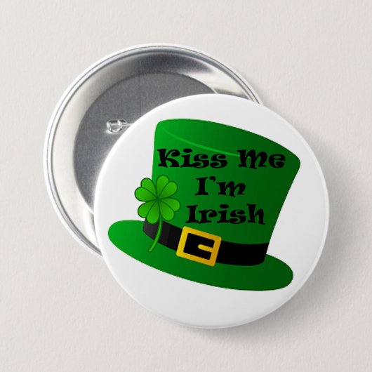 St. Patrick's Day Button (Vorne & Hinten)