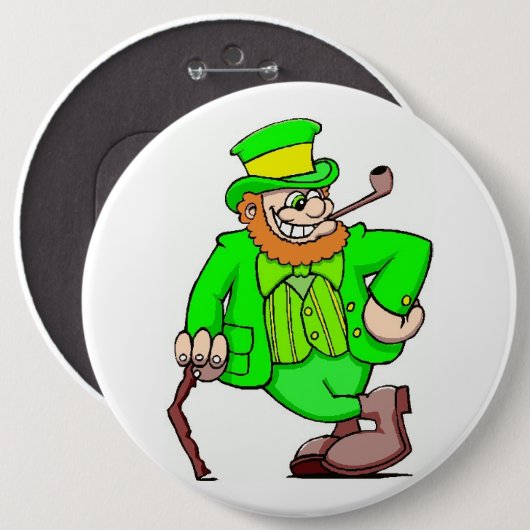 St Patrick's Day Button (Vorne & Hinten)