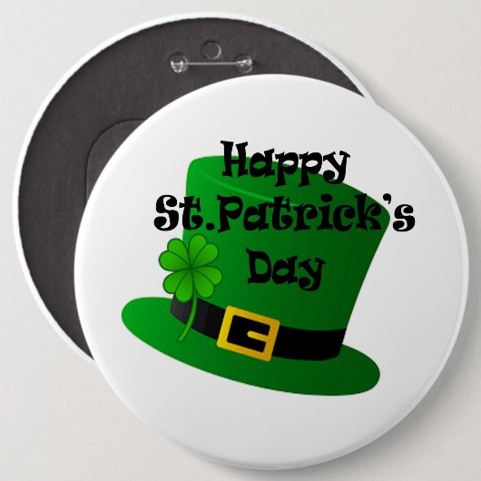 St Patrick's Day Button (Vorne & Hinten)