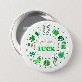 St. Patrick's Day Button (Vorne & Hinten)